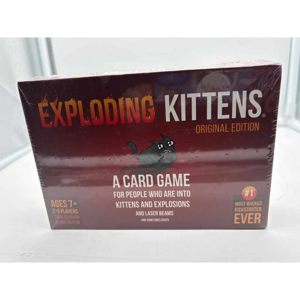 Exploding Kittens Card Game Original Edition Brand New Factory Sealed 2-5 Player